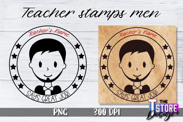 Teacher Stamp Men Sublimation | Teacher Stamp Design | Teacher Design Sublimation The T Store Design 