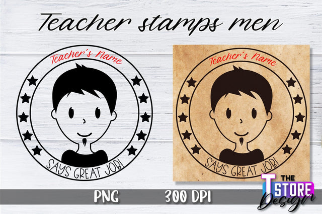 Teacher Stamp Men Sublimation | Teacher Stamp Design | Teacher Design Sublimation The T Store Design 