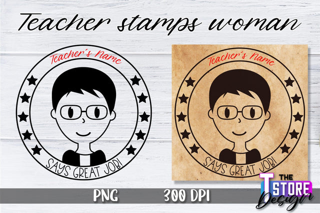 Teacher Stamp Woman Sublimation | Teacher Stamp Design | Teacher Design Sublimation The T Store Design 