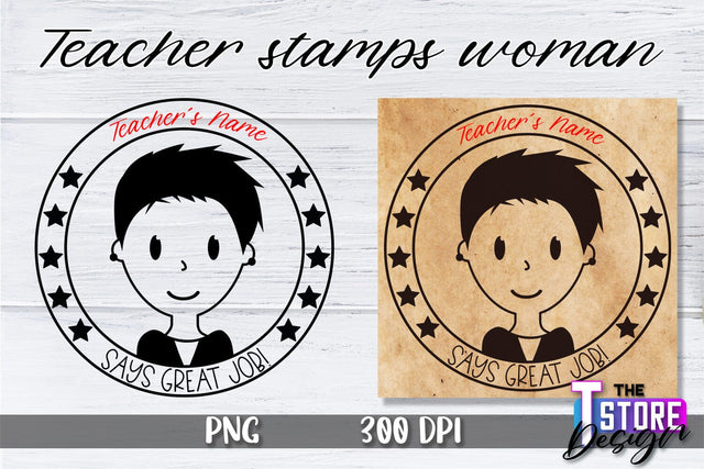 Teacher Stamp Woman Sublimation | Teacher Stamp Design | Teacher Design Sublimation The T Store Design 
