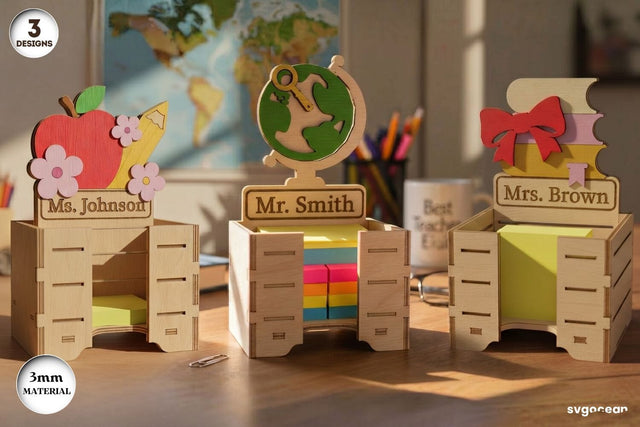 Teacher Sticky Note Holder SVG Bundle SVG SvgOcean 