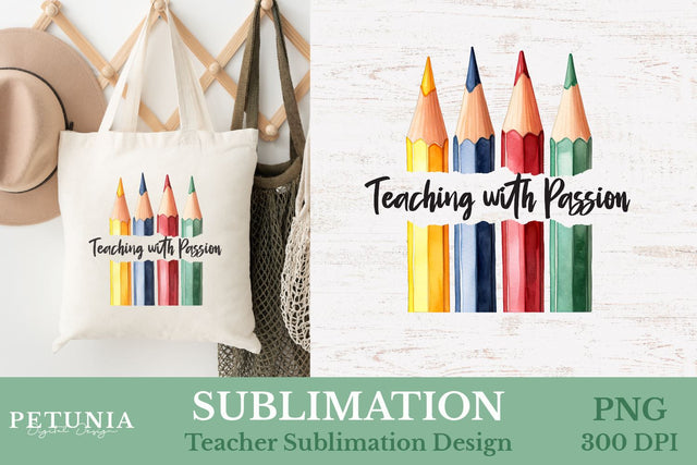 Teacher Sublimation Designs | Teacher Appreciation Designs Sublimation Petunia Digital Design 