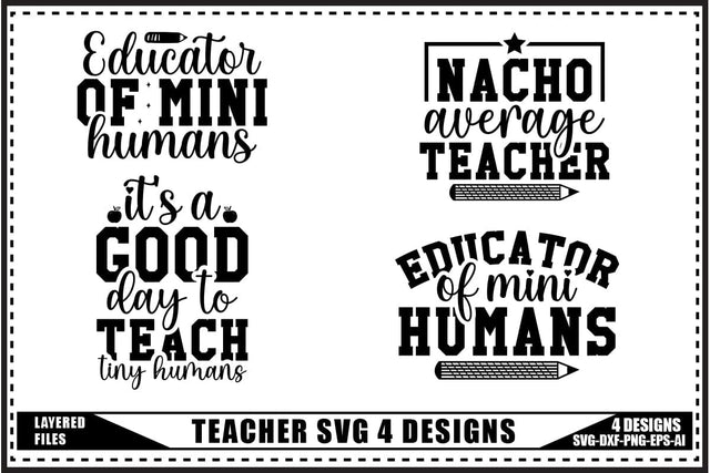 Teacher Svg, Back to School Svg 4 Designs SVG shah alam 
