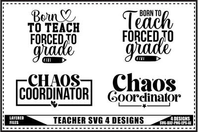 Teacher Svg, Back to School Svg 4 Designs SVG shah alam 
