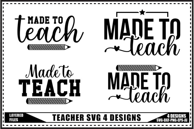 Teacher Svg, Back to School Svg 4 Designs SVG shah alam 