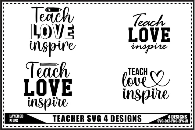 Teacher Svg, Back to School Svg 4 Designs SVG shah alam 