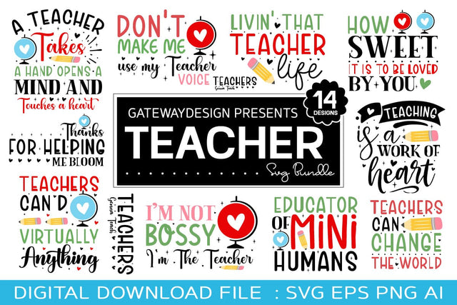 Teacher Svg Bundle, Funny Design SVG designmaster24 