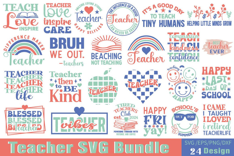 Teacher SVG Bundle SVG Angelina750 