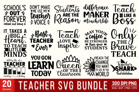 Teacher Svg bundle SVG Designangry 