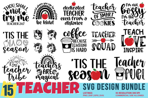 Teacher SVG Bundle SVG Designangry 