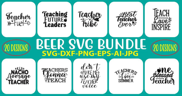 Teacher SVG Bundle SVG Syaman 