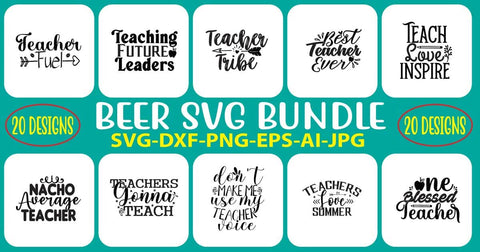 Teacher SVG Bundle SVG Syaman 