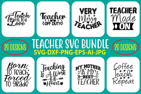 Teacher SVG Bundle SVG Syaman 