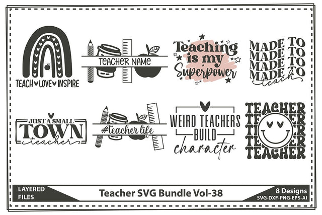 Teacher SVG Bundle Vol-38 SVG shah alam 