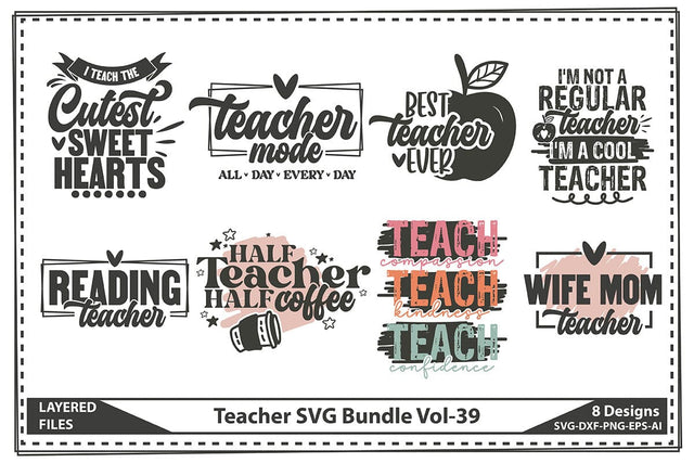 Teacher SVG Bundle Vol-39 SVG shah alam 