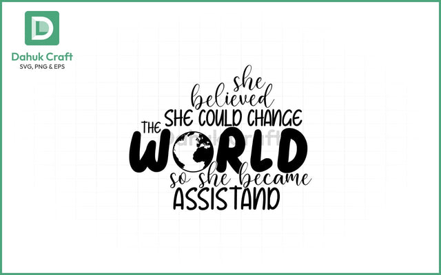 Teacher SVG – Change the World Quote SVG PNG & EPS V1 SVG dahukdesign 