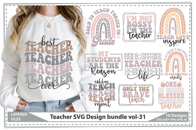 Teacher SVG Design bundle vol-31 SVG shah alam 