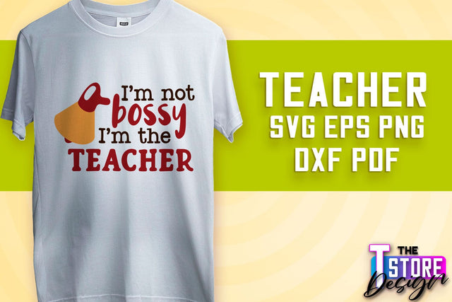 Teacher SVG Design | Funny Quotes SVG Design | School SVG v.1 SVG The T Store Design 