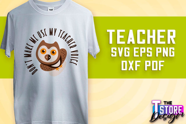 Teacher SVG Design | Funny Quotes SVG Design | School SVG v.1 SVG The T Store Design 