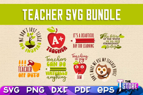 Teacher SVG Design | Funny Quotes SVG Design | School SVG v.1 SVG The T Store Design 