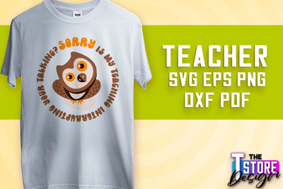 Teacher SVG Design | Funny Quotes SVG Design | School SVG v.1 SVG The T Store Design 