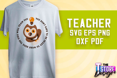 Teacher SVG Design | Funny Quotes SVG Design | School SVG v.1 SVG The T Store Design 