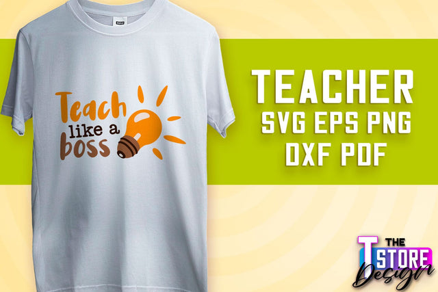 Teacher SVG Design | Funny Quotes SVG Design | School SVG v.1 SVG The T Store Design 