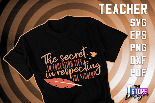 Teacher SVG Design | Funny Quotes SVG Design | School SVG v.2 SVG The T Store Design 