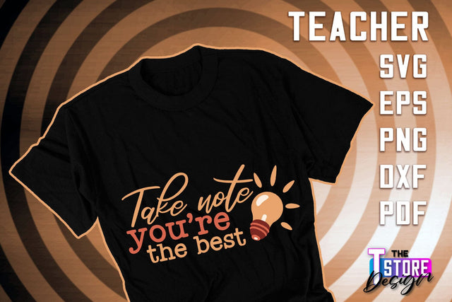 Teacher SVG Design | Funny Quotes SVG Design | School SVG v.2 SVG The T Store Design 