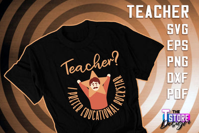 Teacher SVG Design | Funny Quotes SVG Design | School SVG v.2 SVG The T Store Design 