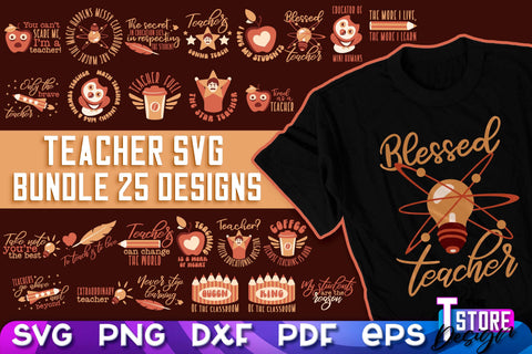 Teacher SVG Design | Funny Quotes SVG Design | School SVG v.2 SVG The T Store Design 