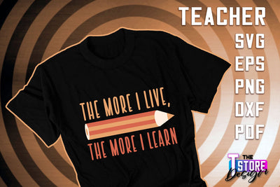 Teacher SVG Design | Funny Quotes SVG Design | School SVG v.2 SVG The T Store Design 