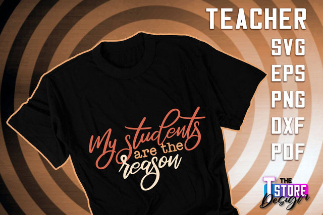 Teacher SVG Design | Funny Quotes SVG Design | School SVG v.2 SVG The T Store Design 