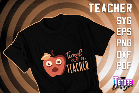 Teacher SVG Design | Funny Quotes SVG Design | School SVG v.2 SVG The T Store Design 