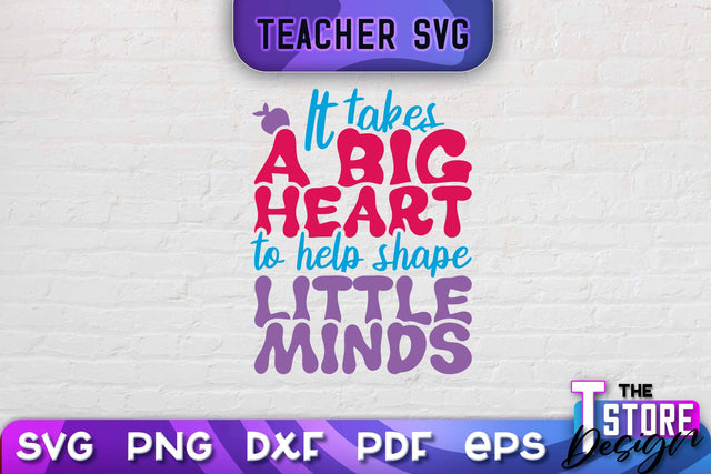 Teacher SVG Design | School Quotes SVG | The Best Teacher | Teacher Vibes v.1 SVG The T Store Design 