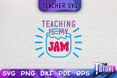 Teacher SVG Design | School Quotes SVG | The Best Teacher | Teacher Vibes v.1 SVG The T Store Design 