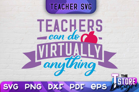 Teacher SVG Design | School Quotes SVG | The Best Teacher | Teacher Vibes v.1 SVG The T Store Design 
