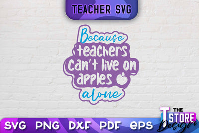 Teacher SVG Design | School Quotes SVG | The Best Teacher | Teacher Vibes v.1 SVG The T Store Design 