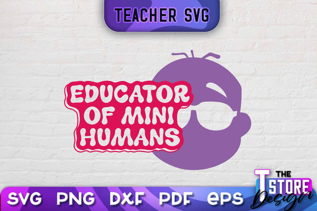 Teacher SVG Design | School Quotes SVG | The Best Teacher | Teacher Vibes v.1 SVG The T Store Design 