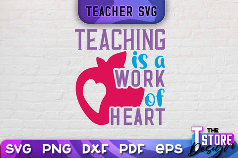 Teacher SVG Design | School Quotes SVG | The Best Teacher | Teacher Vibes v.1 SVG The T Store Design 