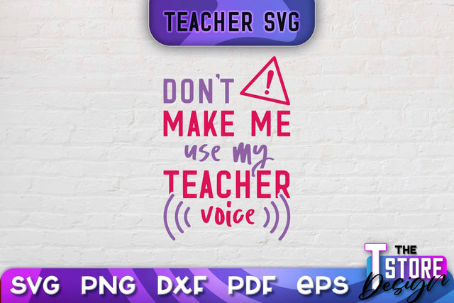 Teacher SVG Design | School Quotes SVG | The Best Teacher | Teacher Vibes v.1 SVG The T Store Design 