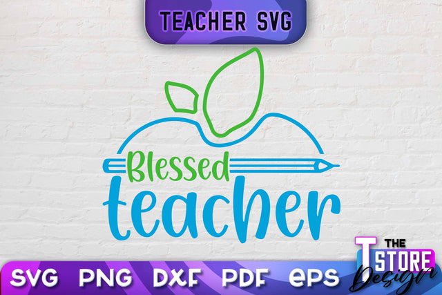 Teacher SVG Design | School Quotes SVG | The Best Teacher | Teacher Vibes v.1 SVG The T Store Design 