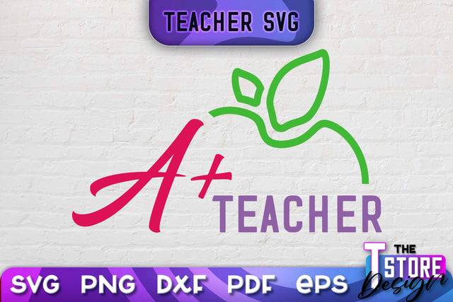 Teacher SVG Design | School Quotes SVG | The Best Teacher | Teacher Vibes v.2 SVG The T Store Design 