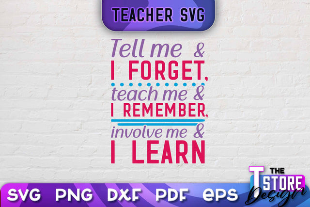 Teacher SVG Design | School Quotes SVG | The Best Teacher | Teacher Vibes v.2 SVG The T Store Design 