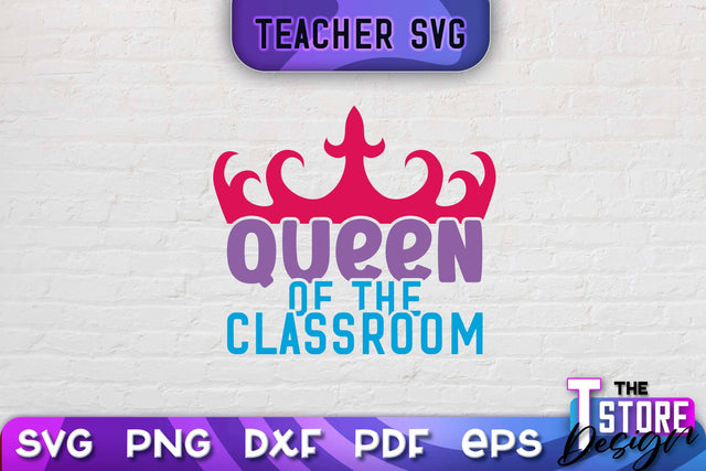 Teacher SVG Design | School Quotes SVG | The Best Teacher | Teacher Vibes v.2 SVG The T Store Design 