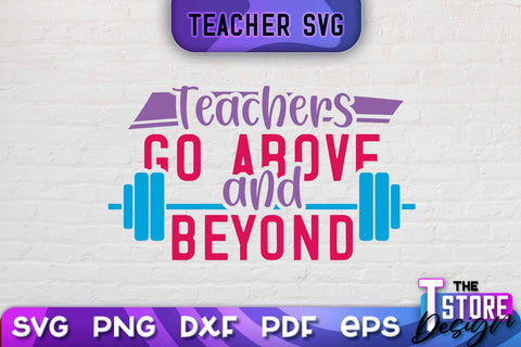 Teacher SVG Design | School Quotes SVG | The Best Teacher | Teacher Vibes v.2 SVG The T Store Design 