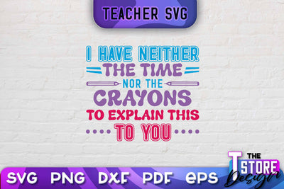 Teacher SVG Design | School Quotes SVG | The Best Teacher | Teacher Vibes v.2 SVG The T Store Design 