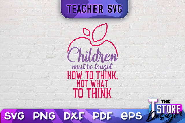 Teacher SVG Design | School Quotes SVG | The Best Teacher | Teacher Vibes v.2 SVG The T Store Design 