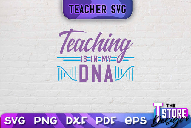Teacher SVG Design | School Quotes SVG | The Best Teacher | Teacher Vibes v.2 SVG The T Store Design 