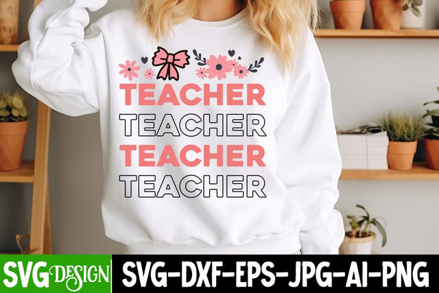 Teacher SVG Design,Teacher Sublimation Design,Valentine's Day Svg,Valentines Day SVG Design,Valentine png SVG BlackCatsMedia 